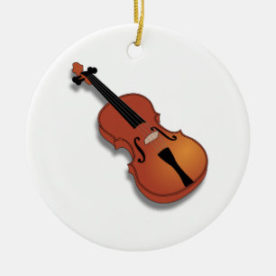 Geige Keramik Ornament