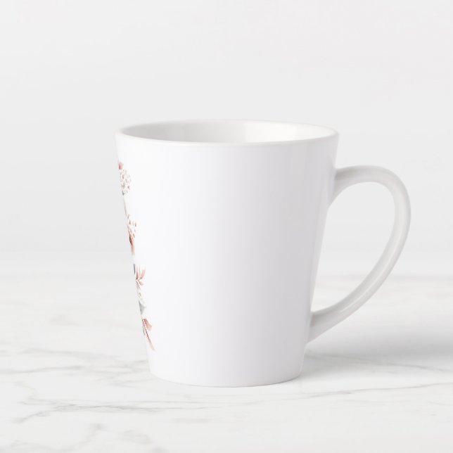 Geige mit Blume. Milchtasse (Rechts)