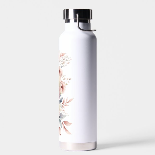 Geige mit Blume. Trinkflasche (Links)