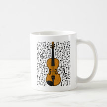Geige mit musikalischen Noten, Geigerlehrer