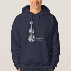 Geige Nicht Violine Bluegrass Country-Musik-Gesche Hoodie