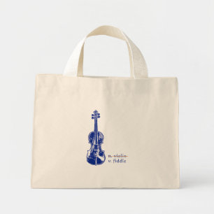 Geige Nicht Violine Bluegrass Country-Musik-Gesche Mini Stoffbeutel