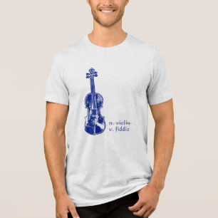Geige Nicht Violine Bluegrass Country-Musik-Gesche Tri-Blend Shirt