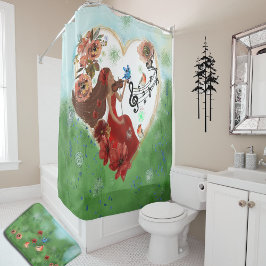 Geige spielen duschvorhang