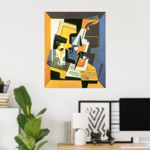 Geige und Glas von Juan Gris, Vintager Kubismus