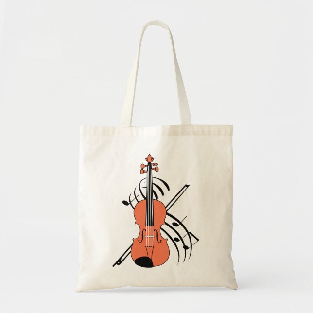 Geige und Musik Tragetasche (Vorne)