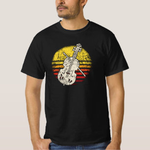Geige Violinist Retro Vintage T-Shirt