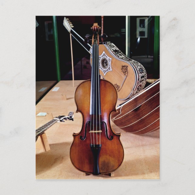 Geige, von Stradivari, Cremona, 1699 (Foto; Postkarte (Vorderseite)