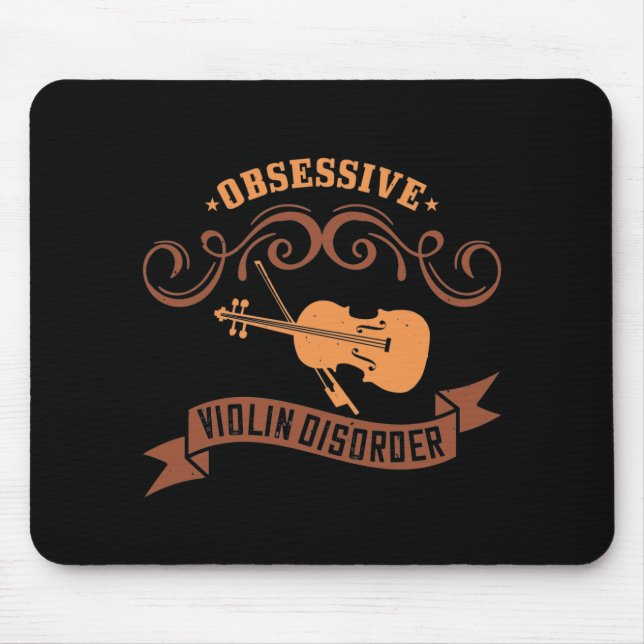 Geige - Zwangsstörung Mousepad (Vorne)
