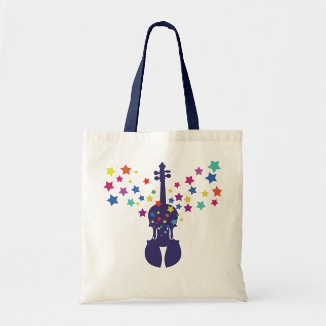Geigen-Stern-Taschen-Tasche Tragetasche (Vorne)