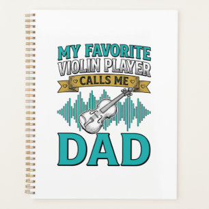 Geigen-Vater-Shirt Liebling Geigenspieler nennt mi Planer