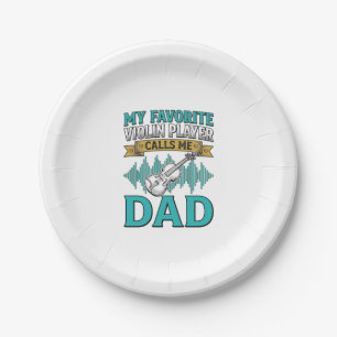 Geigen-Vater-Shirt Lieblingsgeiger nennt mich D Pappteller