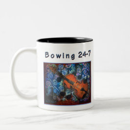 Geigen-Violinen-Tasse Zweifarbige Tasse