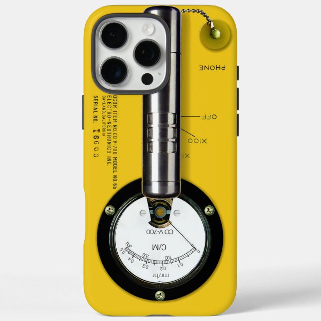 Geiger Counter CD V-700 iPhone 16 Pro Max Hülle (Rückseite)