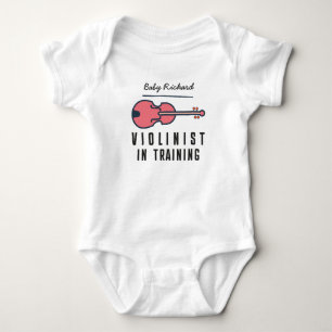 Geiger in Ausbildung Musiker Lehrer Orchester Baby Strampler
