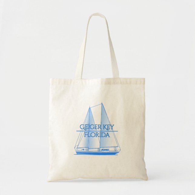 Geiger Key Coastal Nautical Segelschiff Tragetasche (Vorne)
