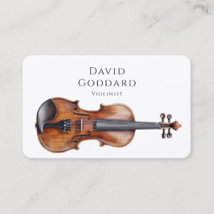 Geiger Violinmusiklehrer Musiker Visitenkarte