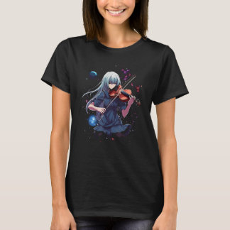 Geigerin Mädchen Violin Musikerin Saitenspielerin  T-Shirt