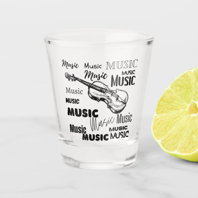 Geigermusik , Instrument, Liebhaber Schnapsglas (Vorderseite)