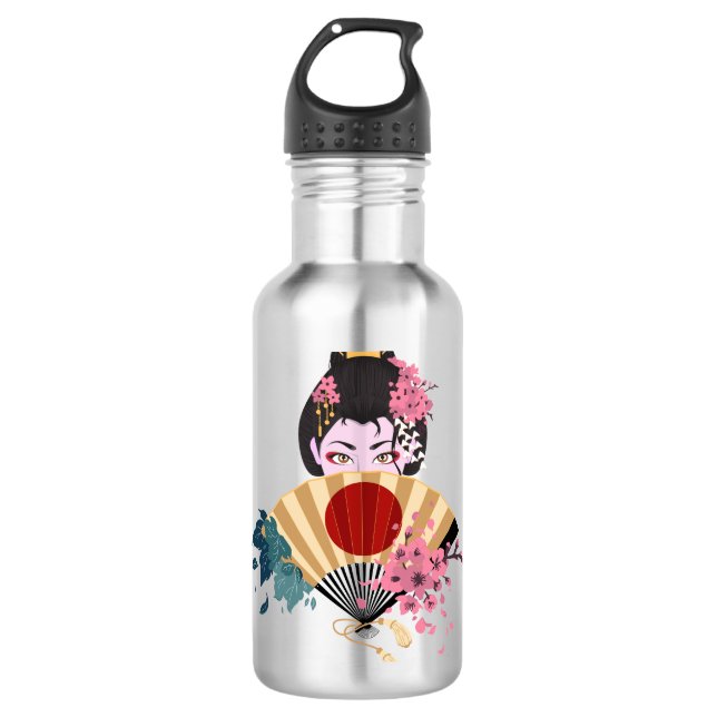 Geiko Edelstahlflasche (Vorderseite)