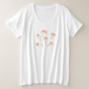 geile Blume im Sommer Große Größe T-Shirt