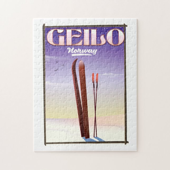 Geilo, Norwegisches Skipposter (Vertikal)