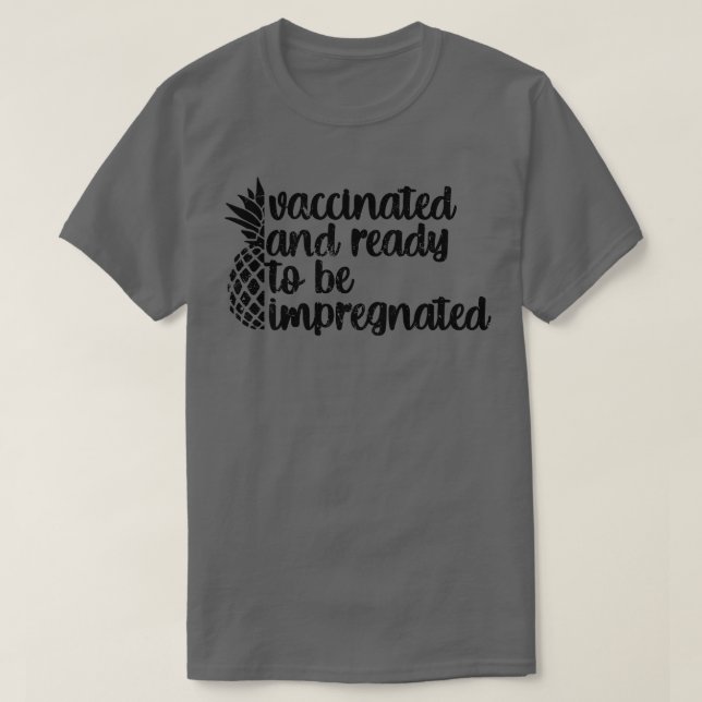 geimpft und improvisiert T-Shirt (Design vorne)