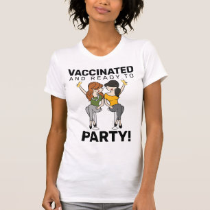 geimpft und zum Party bereit - Bier T-Shirt