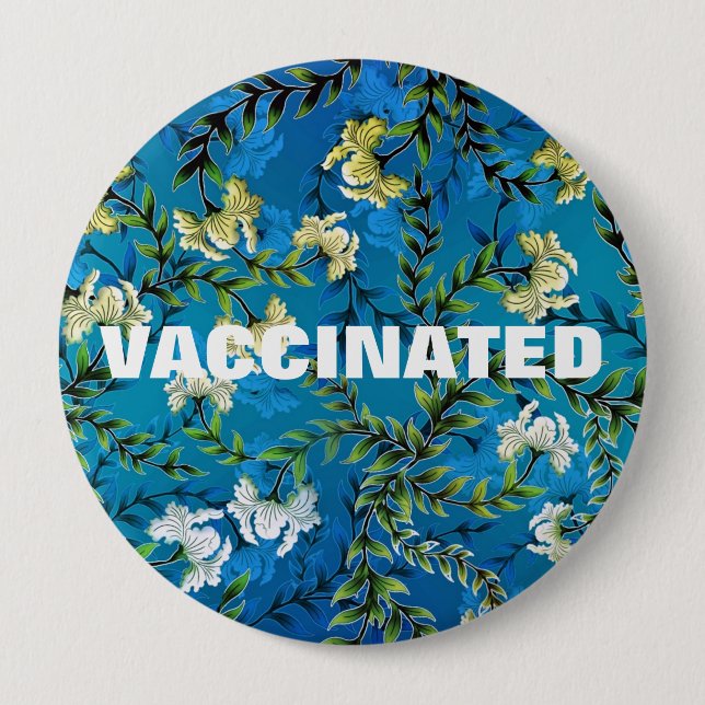 Geimpfte Coronavirus-Pandemie Button (Vorderseite)