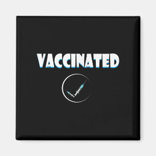 Geimpfter Funny Spaß Grafischer Zitat geimpft Ch Magnet