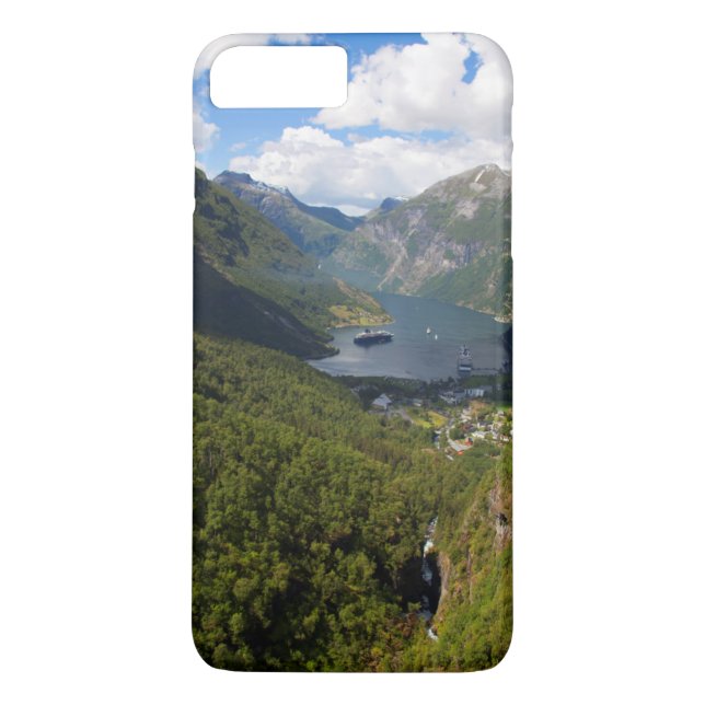 Geiranger Fjord Landschaft, Norwegen Case-Mate iPhone Hülle (Rückseite)