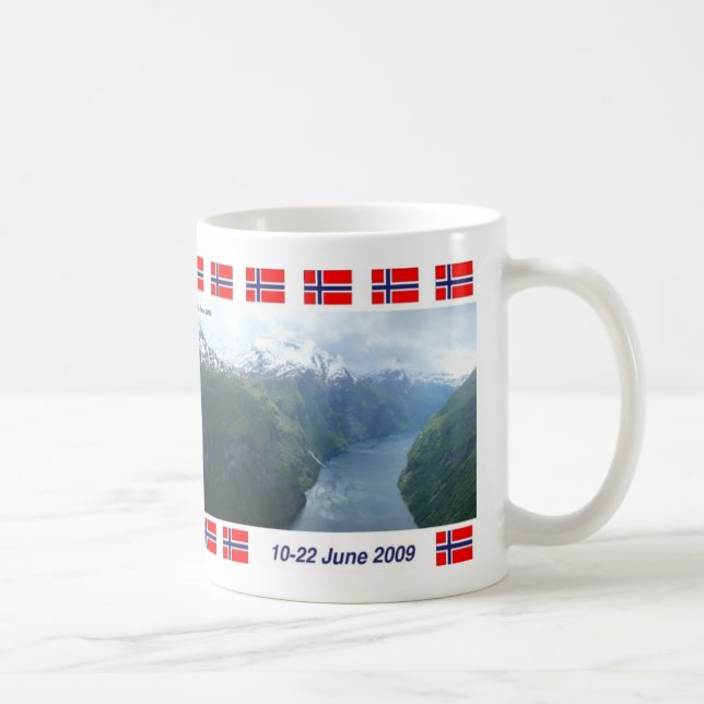 Geiranger Fjord, Norwegen Kaffeetasse (Rechts)