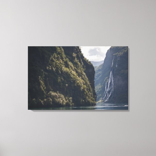 Geiranger Fjord Norwegen Leinwanddruck (Vorderseite)