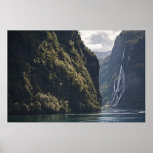 Geiranger Fjord Norwegen Poster