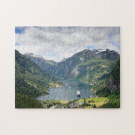 Geirangerfjord Ansicht in Puzzlen Norwegens