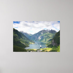 Geirangerfjord LandschaftsLeinwand Leinwanddruck