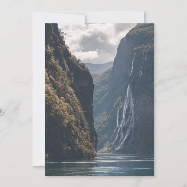 Geirangerfjord Norvège Carte de voeux (Devant)