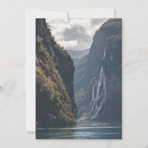 Geirangerfjord Norvège Carte de voeux