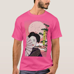 Geisha Be Beautiful japanischen Manga Stil Japanis T-Shirt