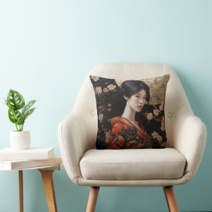 Geisha Beautiful Woman Kissen