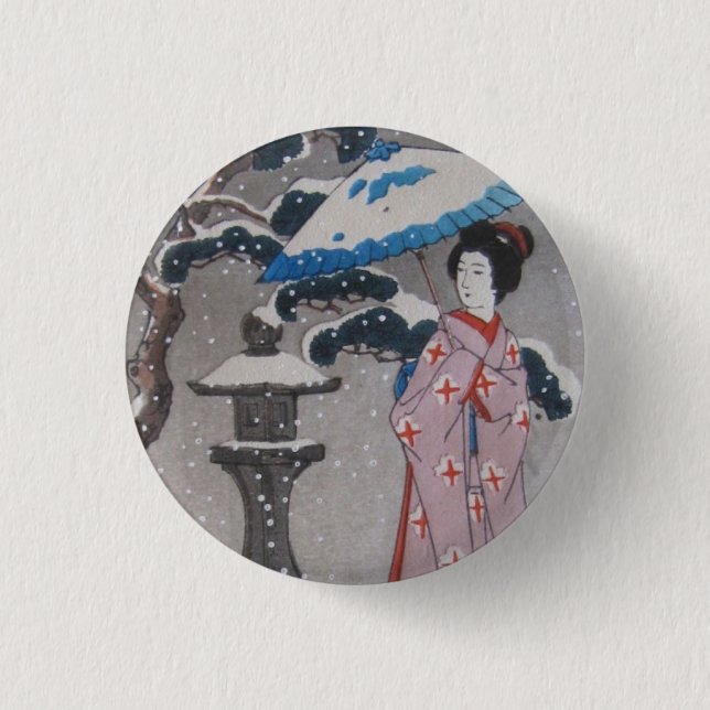 Geisha Button (Vorderseite)