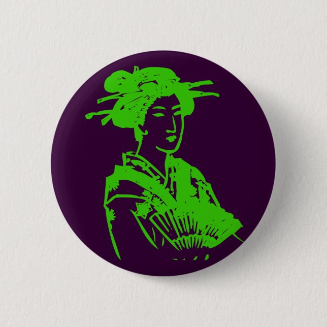 Geisha Button (Vorderseite)