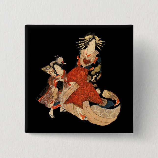 Geisha Button (Vorderseite)