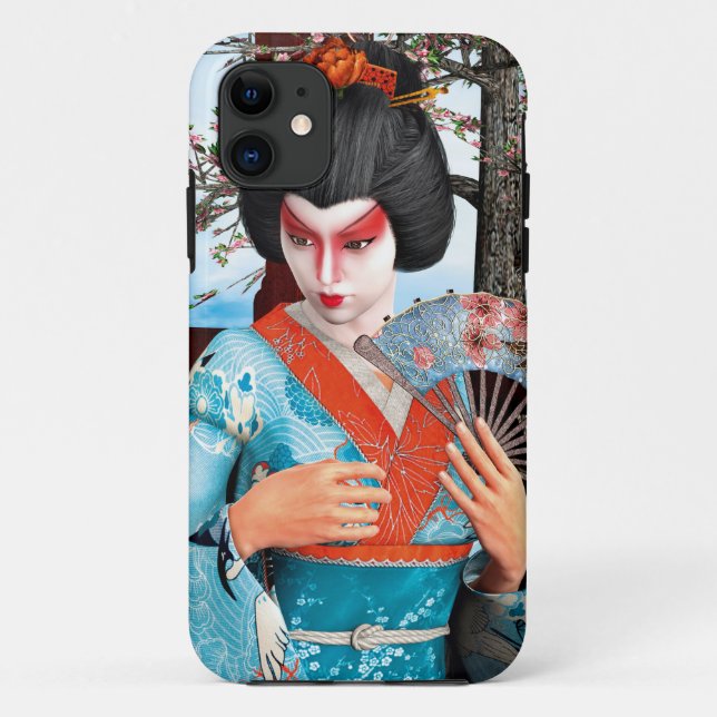 Geisha Case-Mate iPhone Hülle (Rückseite)