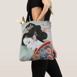 Geisha Colorful Ukiyo-e Tasche