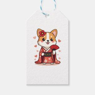 Geisha Corgi Dog Lover Welsh Geschenkanhänger