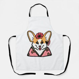 Geisha Corgi Dog Lover Welsh Schürze