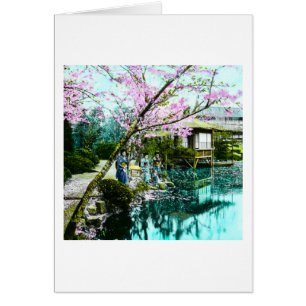 Geisha de Chambre de thé dans des jardins de