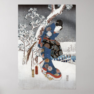 Geisha de neige - affiches et copies