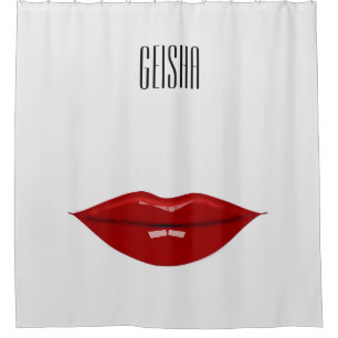 Geisha-Duschvorhang Duschvorhang